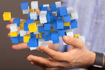 Cloud storage and Computing concept.