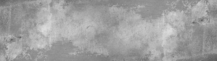 Foto op Canvas Grijze rustieke betonnen steen textuur achtergrond banner panorama © Corri Seizinger
