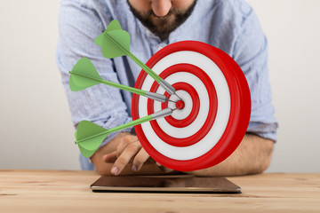  makes a dart throw on the target. The concept of persistence in business..
