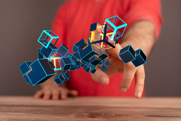 Cloud storage and Computing concept.