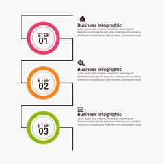 Vector abstract element infographics 3, 4, 5, 6 option. Design for business. finance template layout, brochure, workflow, information or presentation and other. Infographis timeline path. 