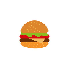 Burger restaurant logo design vector template