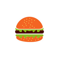 Burger restaurant logo design vector template