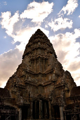 View of the temple from the beautiful temple of Angkor Wat