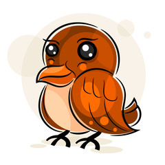 Little Sparrow vector illustration for your design