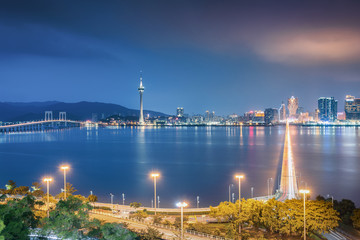 Fototapeta na wymiar Night view of Macau