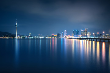Obraz na płótnie Canvas Night view of Macau