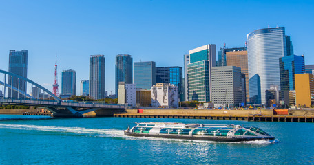 東京 港エリア 汐留 高層ビル 水上バス ~Tokyo bayside Water-bus ~