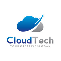 Cloud Tech Logo Vector