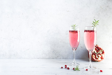 Pomegranate Mimosa Cocktail