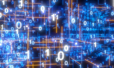 Software, web development, programming concept. Abstract Programming