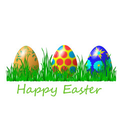 A vector Easter egg isolated on white background..