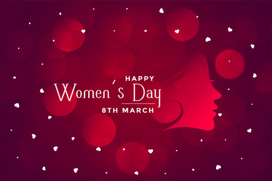 happy womens day beautiful bokeh banner design