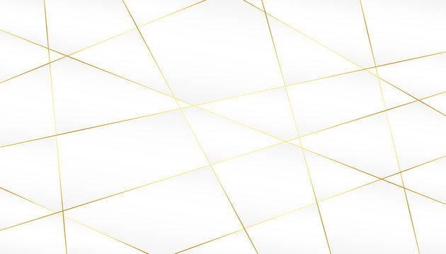 Abstract Golden Lines On White Background Design