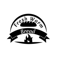 Fototapeta fresh warm bread icon symbol vector obraz