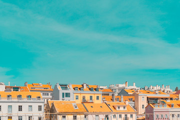 Fototapeta na wymiar Lisbon Roofs and Architecture.