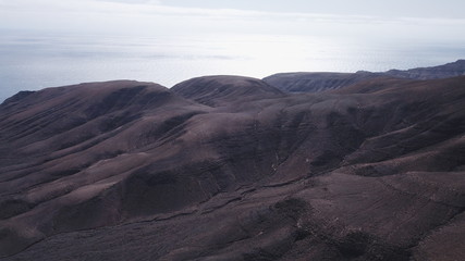 Naklejka premium Natural landscape walking between mountains and cliffs