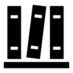 Binders vector icon in line style. Office dossiers folders symbol. Collection of files, documents in ring binder. Folders archive, business concept. Binders symbol for perfect mobile and web designs.