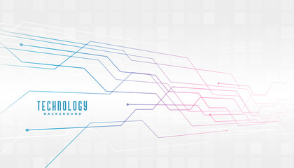 abstract technology circuit lines diagram background design