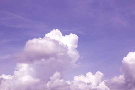 blue sky background with tiny clouds. © jamroenjaiman