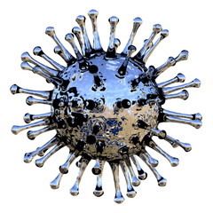 New virus from China. 3d rendering