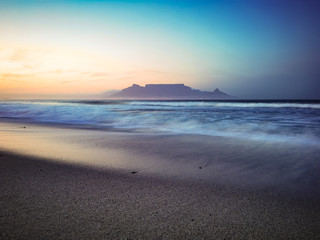 South African Sunset Sunrise sandy coast Cape Town South Africa