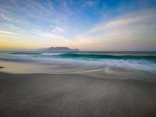 South African Sunset Sunrise sandy coast Cape Town South Africa