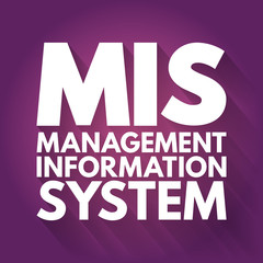 MIS - Management Information System acronym, business concept background © dizain