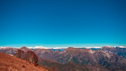 Panorama from the alpine peak