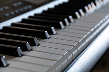 piano or organ keyboard