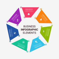 Timeline infographic design element and number options. Business concept with 3, 4, 5, 6 steps. Can be used for workflow layout, diagram, annual report, web design. 