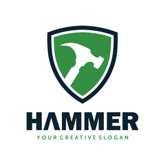 Hammer logo, Hammer vector, Construction logo, Home service logo vector