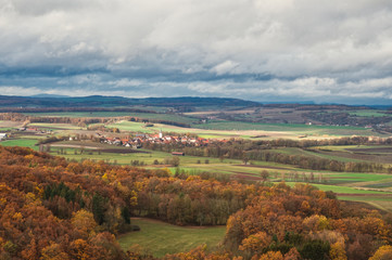 Herbstliche Landscahft in Oberfranken Deutschland