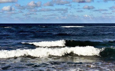 waves on shore of the sea