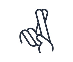 peace finger logo