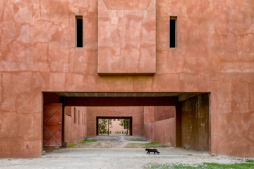 Marrakesz kot budynek brama mury kolor