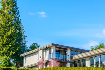 Fragment of the house or apartment building with nice window.