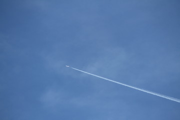Plane in the sky