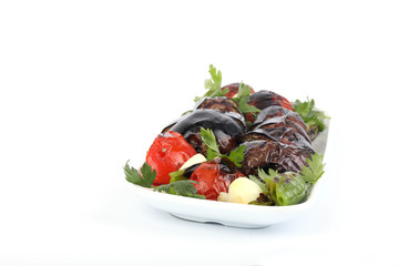 Turkish Kebab eggplant and meatballs 