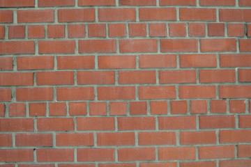 The texture of the brickwork of red brick. Structure .