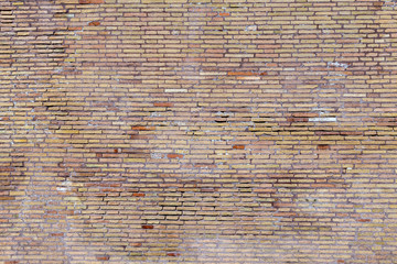 texture old ruined red brick wall	