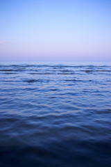 beautiful sunset on the sea