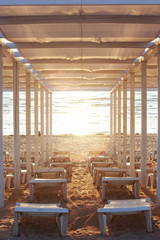 Beautiful sunrise by the sea