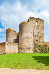 Fototapeta na wymiar old castle of Semur En Brionnais, Burgundy, France