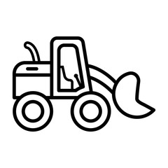 HEAVY EQUIPMENT icon design, flat style icon collection
