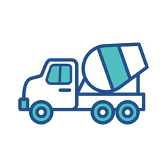 HEAVY EQUIPMENT icon design, flat style icon collection
