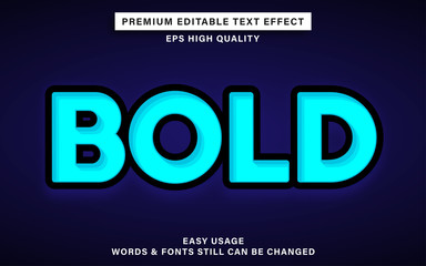 blue bold text effect