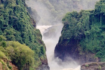 Close up of Murchison falls in Uganda © Soldo76