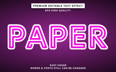 paper text effect