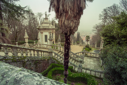 Park And Baroque Stairs Of The Sanctuary Of Nossa Senhora Dos Remédios Lamego